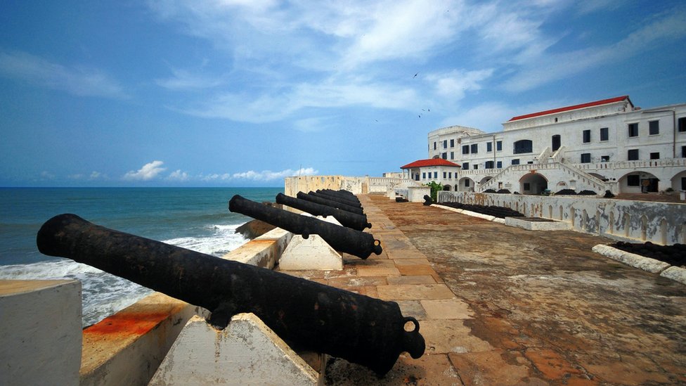 Artillery battery at Cape Coast castle, Ghana